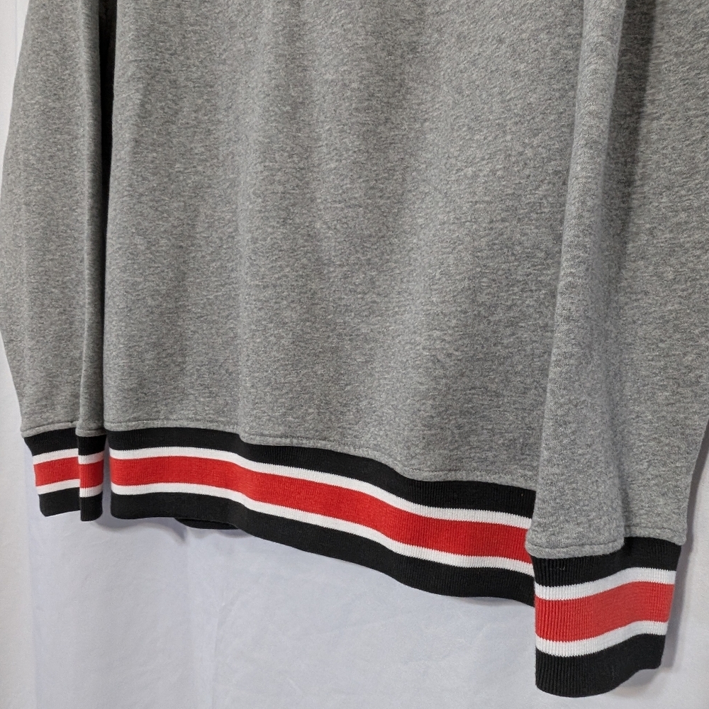 NWT Levi's Snap Crewneck Henley Embroidered Men's Grey Sweatshirt Size Medium - Picture 6 of 16